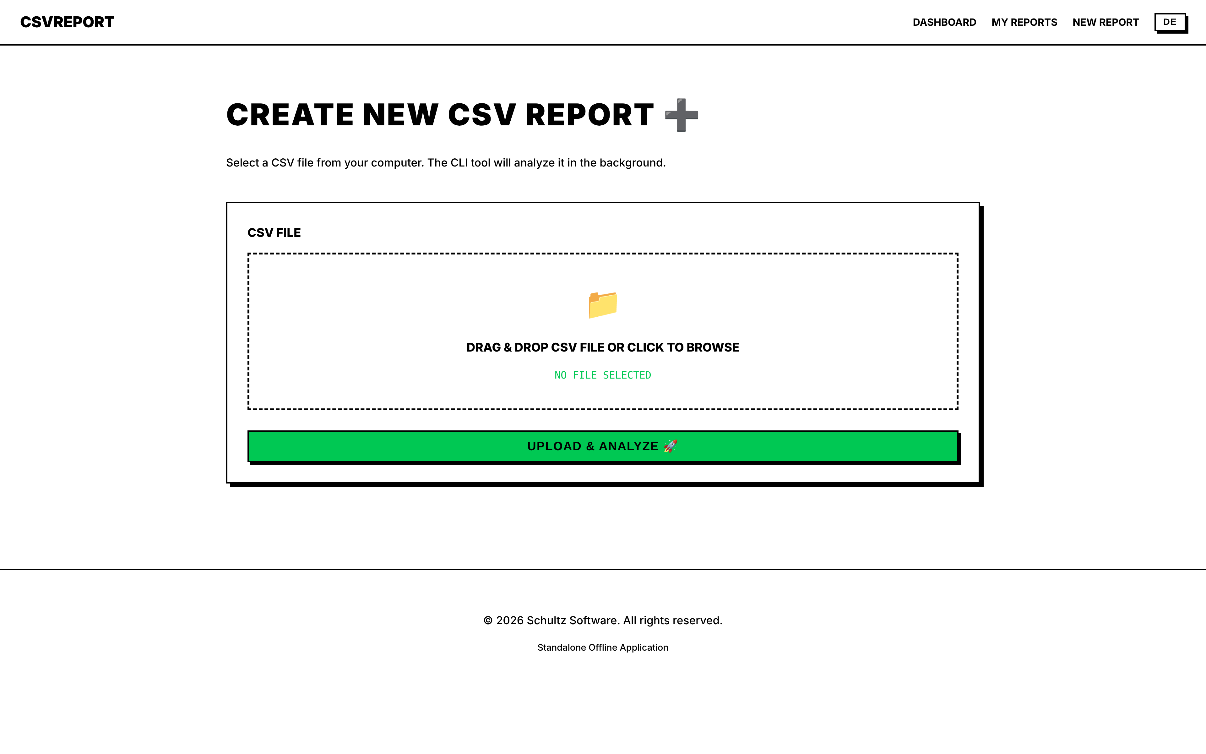 CSVREPORT New Report